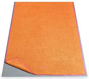 Gaiam yoga mat towel with microfibers